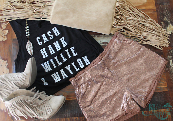 Night On the Town Sequin Shorts