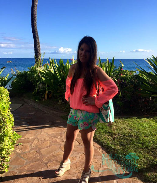 Hot Pink Off Shoulder Shirt