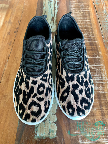 Leopard is the New Black Tennis Shoes