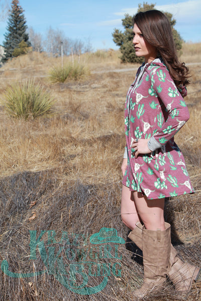 Cacti Hoodie Dress