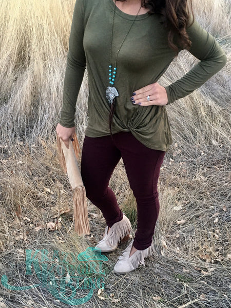 Burgandy Skinny Jeans