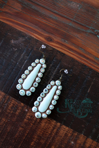 Tear Drop Earrings (Turquoise/Turquoise)