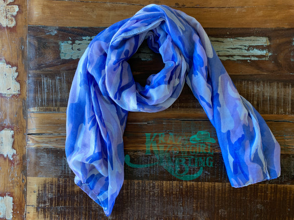 Purple Camo Scarf