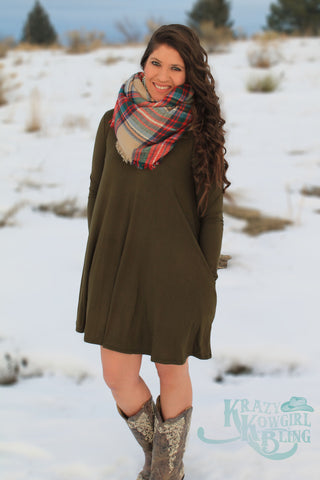 Cross Charm Scarf