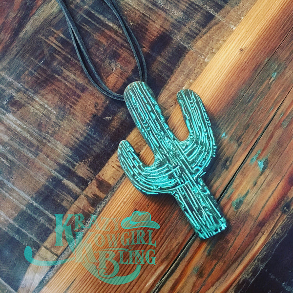 Turquoise Cactus Necklace