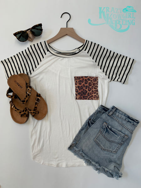 Leopard Pocket Tee