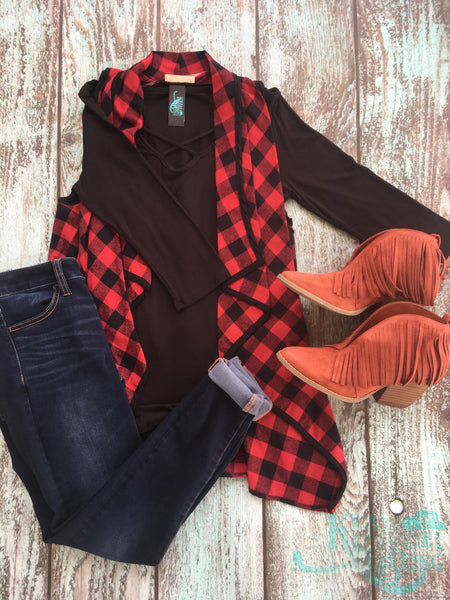 Plaid Vest