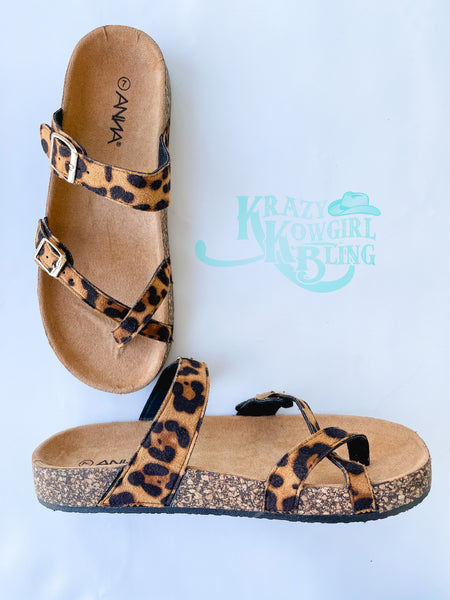 Leopard Sandals