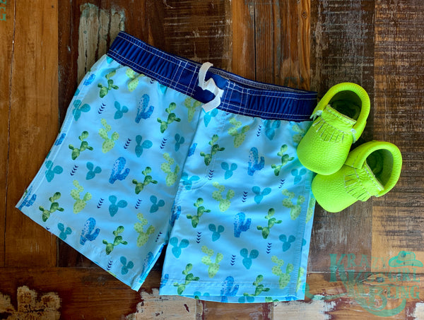 Cactus Swim Trunks
