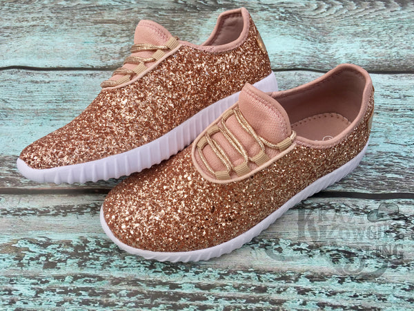 Rose Gold Tennis Shoes