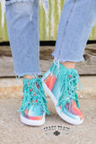 Fringe Serape High Top Shoe