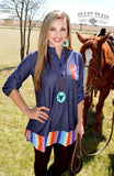 Serape Denim Style Tunic