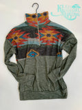 Aztec Print Pull Over