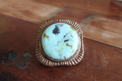 Turquoise Clay Ring