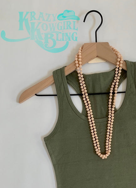 Nude Crystal Necklace
