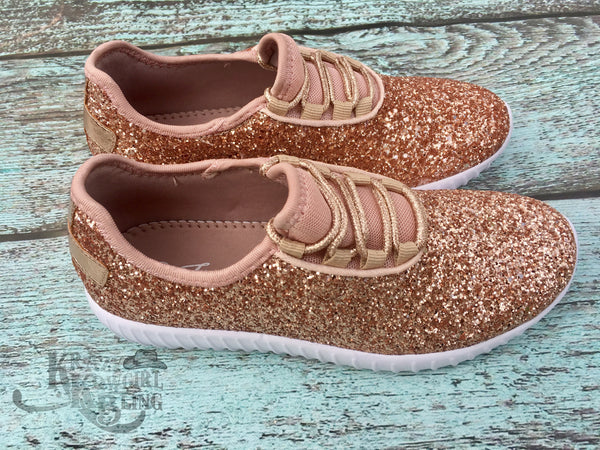 Rose Gold Tennis Shoes